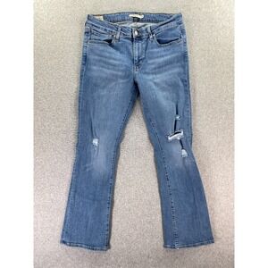 Levis Big E Jeans Womens 31 715 Bootcut Mid Rise Medium Wash Stretch Blue Denim